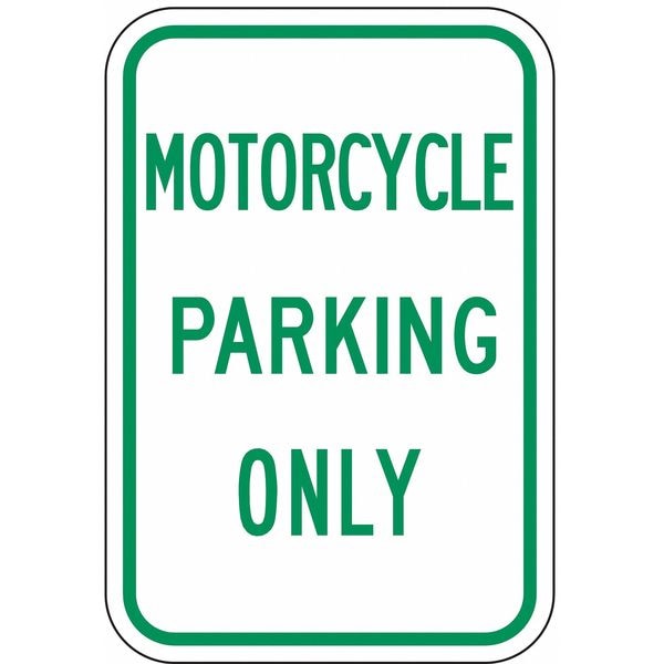 Lyle Motorcycle Parking Sign, 18" x 12, RP-030-12HA - RP-030-12HA