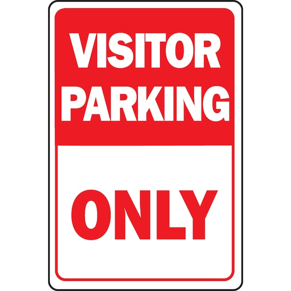 Hy-Ko Visitor Parking Only Sign 12" x 18" - A20058