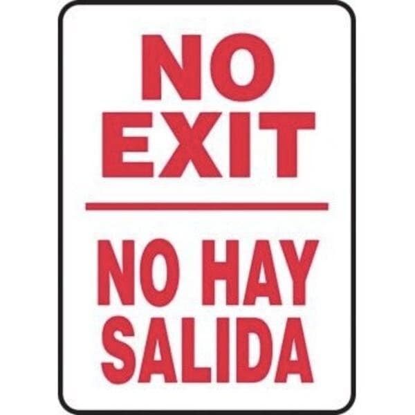 Accuform Exit Sign, Adhesive Glow Vinyl, 10 in W, 7 in H - SBMADC500MGF