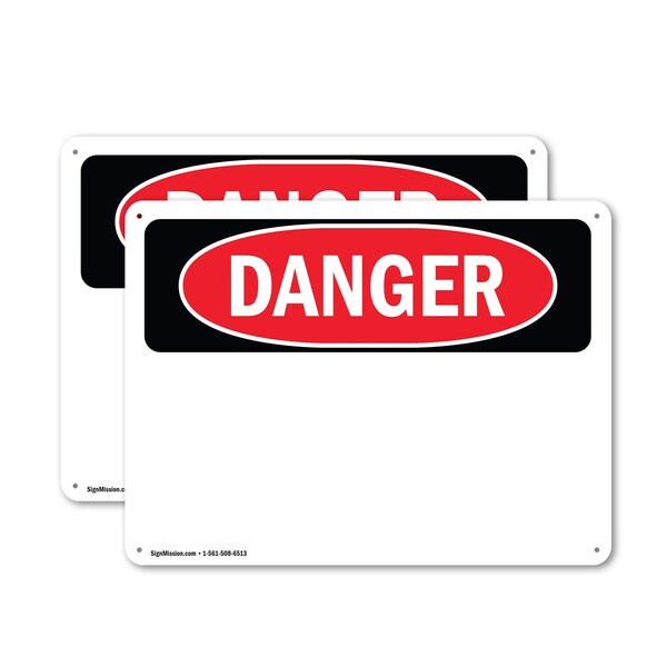 Signmission 24 in W, 18 in H, Aluminum - OS-2PACK-DS-A-1824-L-2562