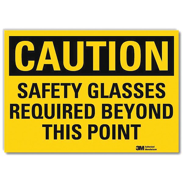 Lyle Safety Sign, 7 in W, 5 in H, Reflective Sheeting, Yellow - U4-1649-RD_7X5
