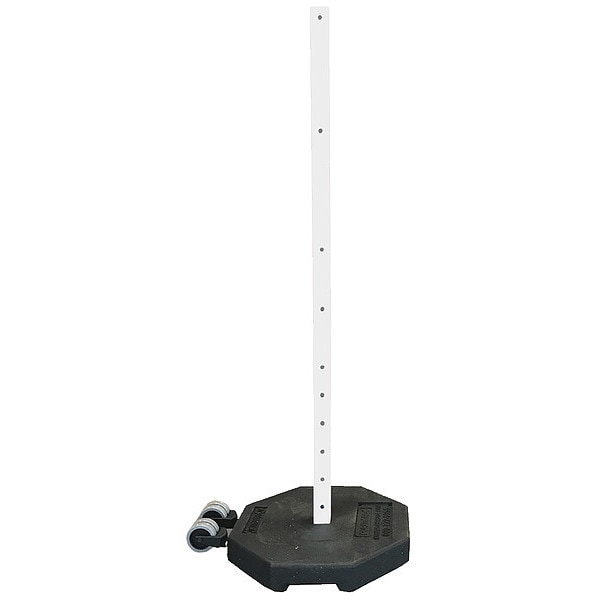 Plasticade Sign Base with Wheels and Post, Rubber 60 lbs. - 800-RB-30WHL-60PK-KIT