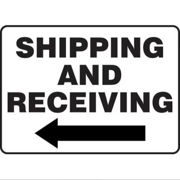 Accuform Safety Sign SHIPPING AND RECEIVING MVHR582VA - MVHR582VA