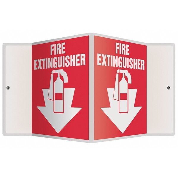 Accuform Fire Extinguisher Sign, 6X8-1/2" - PSP113