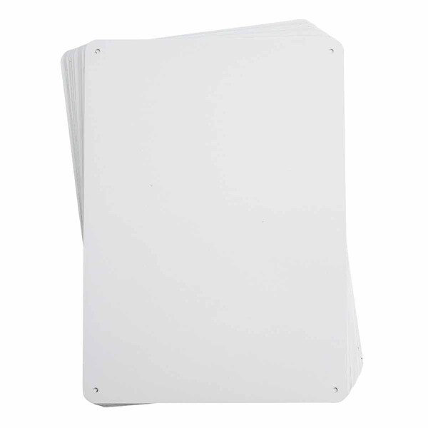 Brady Blank Sign, 14-1/4" W, 10-1/4" H, No Text, Aluminum, White - 13635