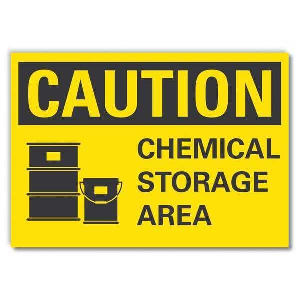 Lyle Caution Sign, 10 in H, 14 in W, Horizontal Rectangle, English, LCU3-0128-RD_14x10 - LCU3-0128-RD_14X10