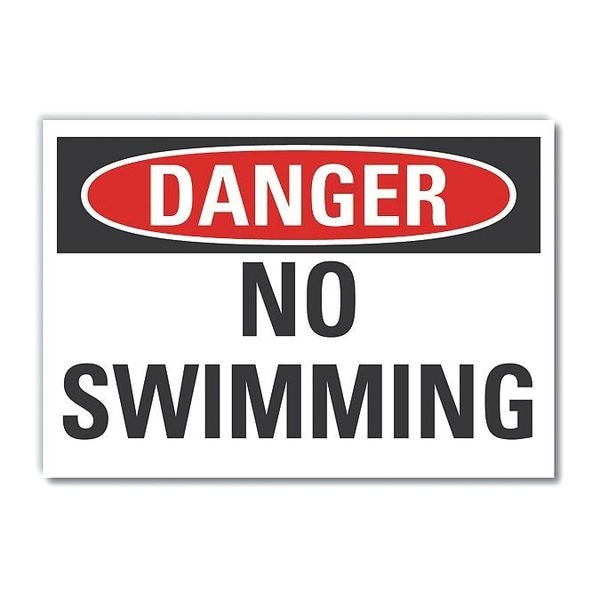 Lyle Danger, No Swimming, 7 in x 10 in, Vertical Rectangle, Polyester, LCU4-0343-ND_10X7 - LCU4-0343-ND_10X7