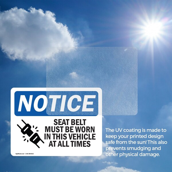Signmission 7 in Height, 10 in Width, Vinyl Decal, Rectangle - OS-2PACK-NS-D-710-L-16545