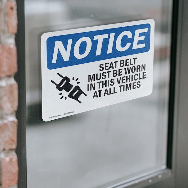 Signmission 7 in Height, 10 in Width, Vinyl Decal, Rectangle - OS-2PACK-NS-D-710-L-16545
