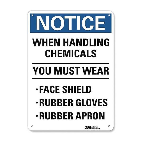 Lyle Notice Sign, 10 in Height, 7 in Width, Aluminum, Horizontal Rectangle, English - U5-1631-RA_7X10