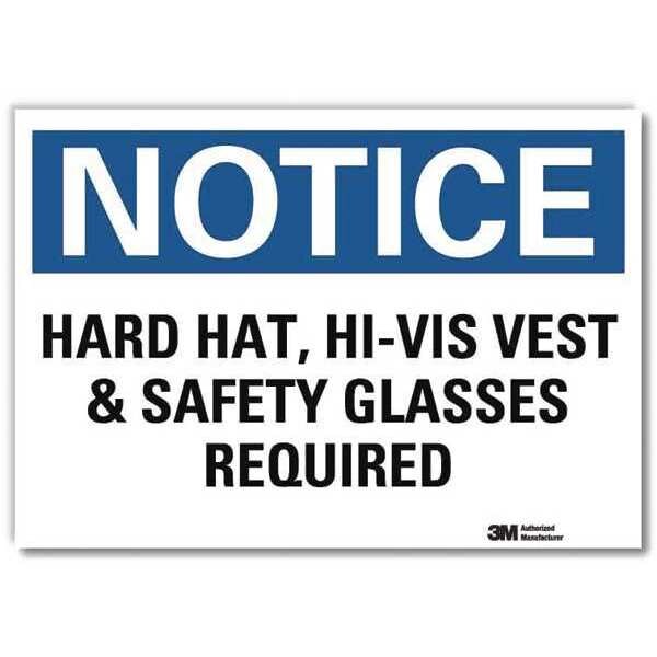 Lyle NoticeSign, ReflectSelfAdhVinyl, 7inWx5inH, U5-1253-RD_7X5 - U5-1253-RD_7X5
