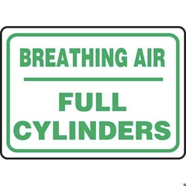 Accuform SAFETY SIGN BREATHING AIR FULL MCPG567VP - MCPG567VP