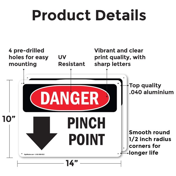 Signmission Safety Culture Sign, 14 in Width, Aluminum, Rectangle - OS-2PACK-DS-A-1014-L-1716