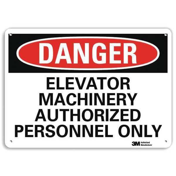 Lyle Danger Sign, 10" W, 7" H, 0.040" Thickness, U3-1417-NA_10x7 - U3-1417-NA_10X7