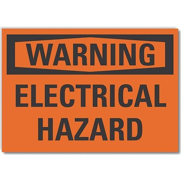 Lyle Decal, Warning Electrical Hazard, 5 x 3.5", Printed Language: English - LCU6-0093-ND_5X3.5