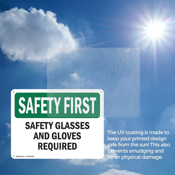 Signmission 7 in Height, 10 in Width, Aluminum, Rectangle - OS-2PACK-SF-A-710-L-10903