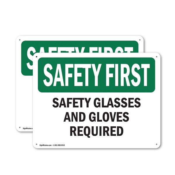 Signmission 7 in Height, 10 in Width, Aluminum, Rectangle - OS-2PACK-SF-A-710-L-10903