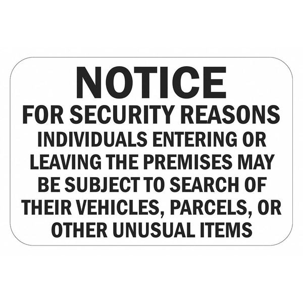 Lyle Facility Sign, 12 in H, 18 in W, Aluminum, Horizontal Rectangle, English, T1-1919-EG_18x12 - T1-1919-EG_18X12
