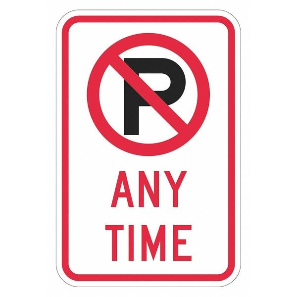 Lyle No Parking Anytime Sign, 18" x 12, T1-5162-HI_12x18 - T1-5162-HI_12X18