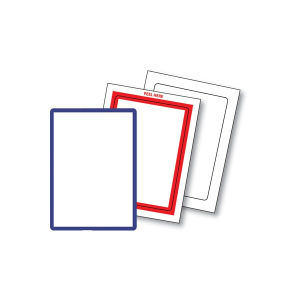 Ez Line Blank & Border Stock Stickers: Blue Border Pk - 410-EZ--BLUB