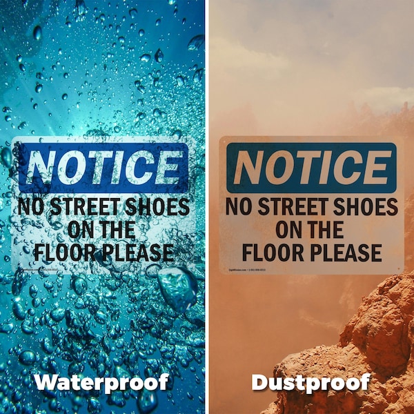 Signmission 7 in Height, 10 in Width, Vinyl Decal, Rectangle - OS-2PACK-NS-D-710-L-14872