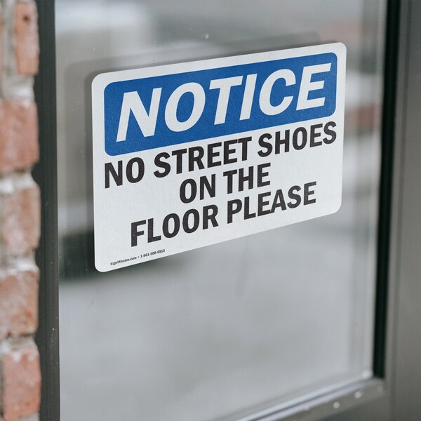 Signmission 7 in Height, 10 in Width, Vinyl Decal, Rectangle - OS-2PACK-NS-D-710-L-14872