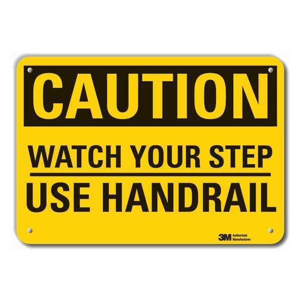 Lyle Caution Sign, 10 in H, 14 in W, Plastic, Horizontal Rectangle, English, LCU3-0318-NP_14x10 - LCU3-0318-NP_14X10