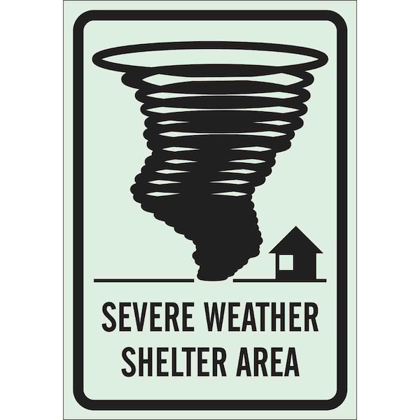 Brady Emergency Sign, 14 in Height, 10 in Width, Plastic, Rectangle, English - 90776