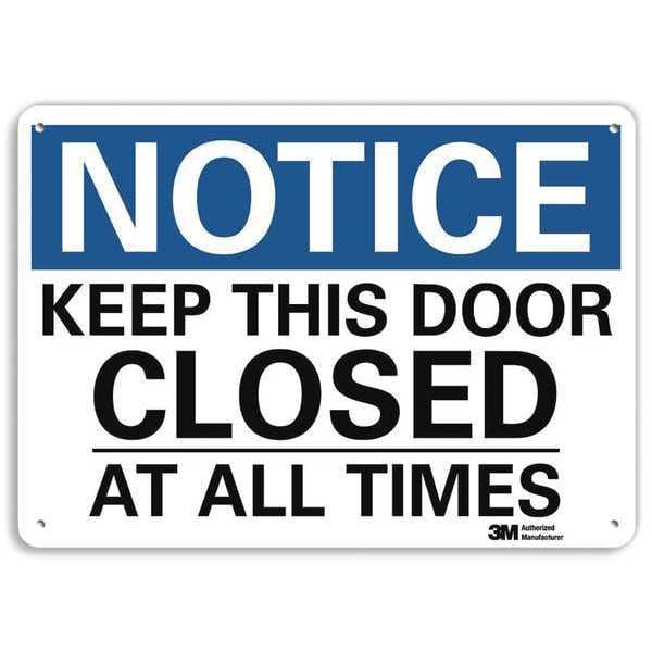 Lyle Notice Sign, 7 in H, 10 in W, Plastic, Vertical Rectangle, English, U5-1299-NP_10X7 - U5-1299-NP_10X7