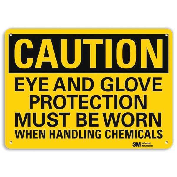 Lyle Safety Sign, 7 in Height, 10 in Width, Aluminum, Vertical Rectangle, English - U4-1273-RA_10X7