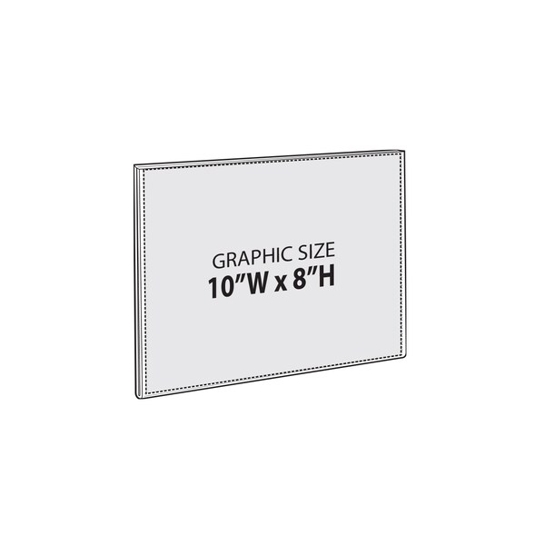 Azar Displays 10"W x 8"H Sign w/ Adhesive Tape, PK10 - 122026
