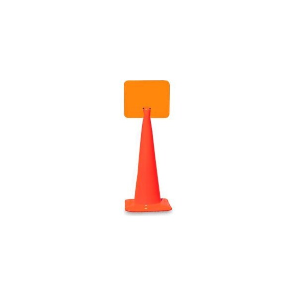 Cortina Safety Products Snap-On Signs For Traffic Cones - 14"Wx10"H - Blank - 03-550-BLCH