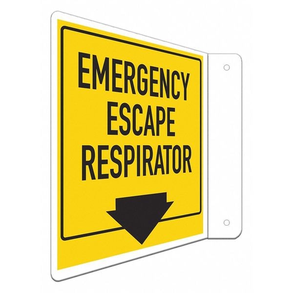 Lyle No Header, Emergency Escape Respirator, 8 in W x 8 in H, L-Shape Projection, Aluminum - LCFL-0042-RA_8X8