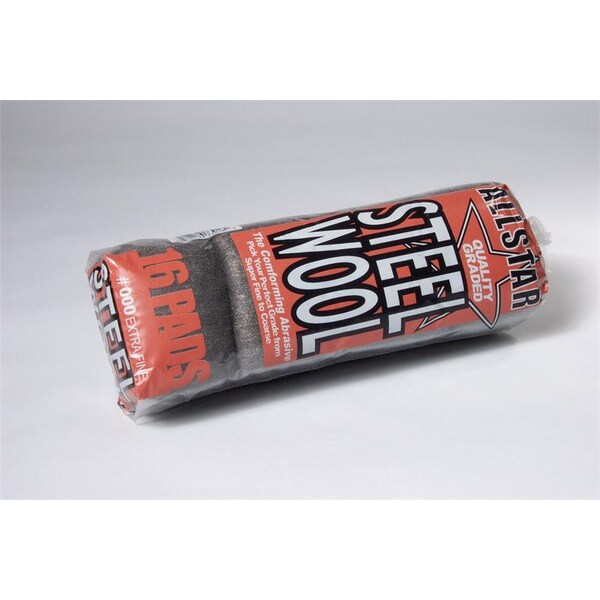 Hti "000" Extra Fine Steel Wool Sleeve 16 Pad/Sleeve - 73016