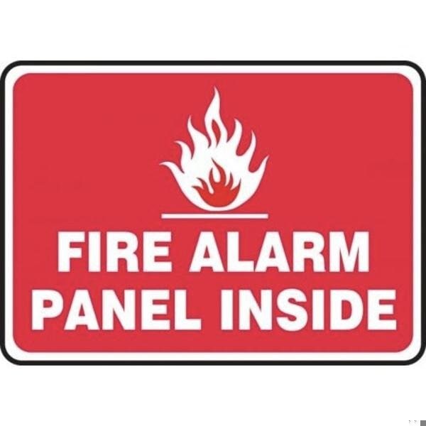 Accuform SAFETY SIGN FIRE ALARM PANEL INSIDE MEXG510VA - MEXG510VA