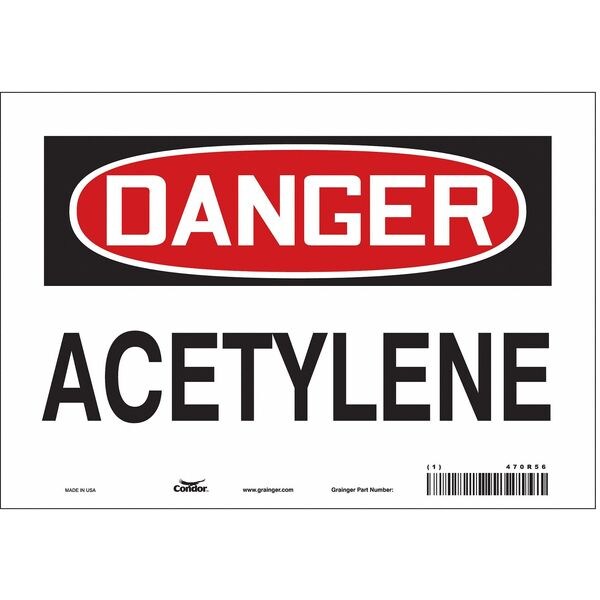 Condor Safety Sign, 7 in Height, 10 in Width, Vinyl, Vertical Rectangle, English, 470R56 - 470R56