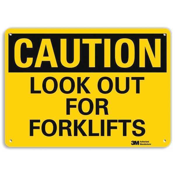 Lyle Safety Sign, 7 in Height, 10 in Width, Aluminum, Vertical Rectangle, English, U4-1508-RA_10X7 - U4-1508-RA_10X7