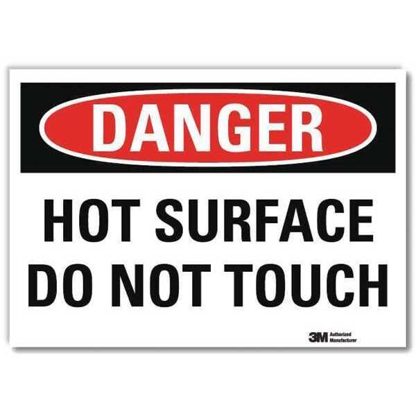 Lyle Danger Sign, 7 in H, 10 in W, Reflective Sheeting, Vertical Rectangle, English, U3-1660-RD_10X7 - U3-1660-RD_10X7