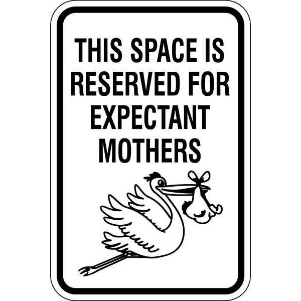 Lyle Expectant Mothers Parking Sign, 18" x 12, RP-127-12HA - RP-127-12HA