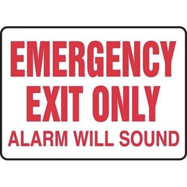 Accuform SAFETY SIGN EMERGENCY DOOR  DO NOT MEXT547XL - MEXT547XL