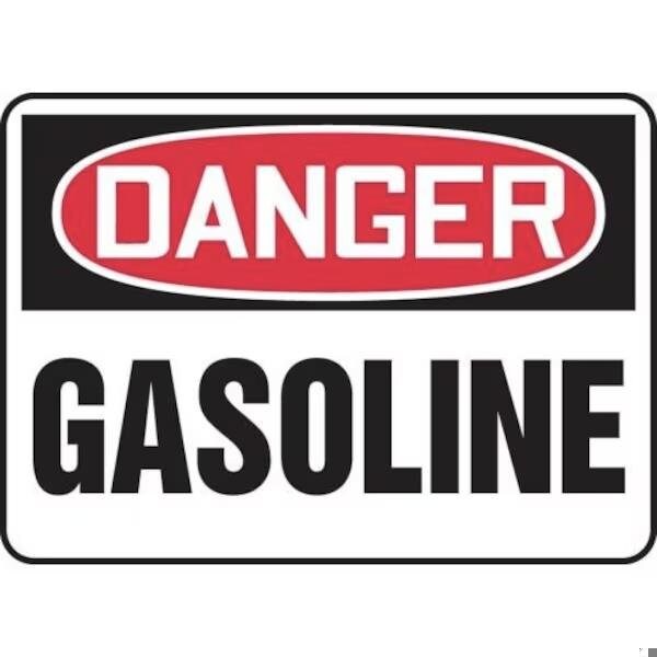 Accuform OSHA DANGER SAFETY SIGN GASOLINE MCHL212VS - MCHL212VS