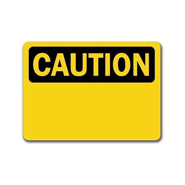 Signmission Caution Sign-Caution-10in x 14in OSHA Safety Sign, 10" L, 14" H, CS-Caution - CS-CAUTION