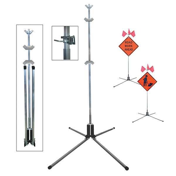 Dicke Sign Stand, Rigid and Roll-Up, 75 In. - TF84-RG/RU