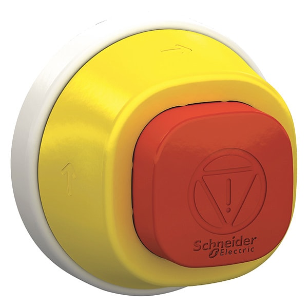 Cabeza para botón de paro de emergencia de Schneider Electric, 22 mm, Rojo - ZB5AS84W3B.