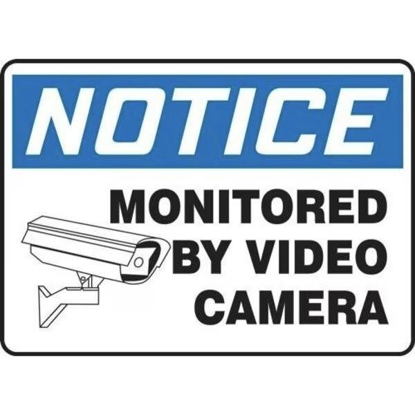 Accuform OSHA NOTICE SAFETY SIGN MONITORED MASE823VA - MASE823VA