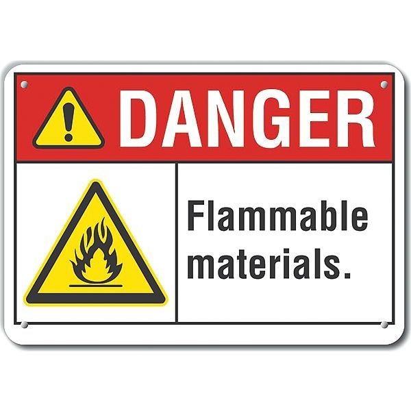 Lyle Danger Sign, 7 in H, 10 in W, Plastic, Vertical Rectangle, English, LCU4-0018-NP_10X7 - LCU4-0018-NP_10X7
