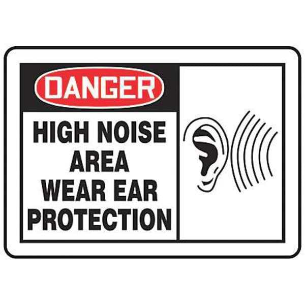 Accuform Safety Label, 3-1/2 In. H, 5 In. W, PK5, LPPE003VSP - LPPE003VSP