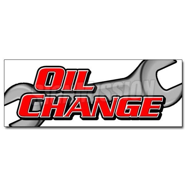 Signmission OIL CHANGE DECAL sticker car fluids engine auto fast service automobile, D-12 Oil Change - D-12 OIL CHANGE
