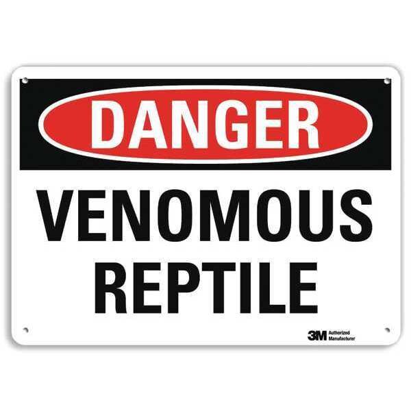 Lyle Danger, Venomus Reptile, 7 in x 10 in, Vertical Rectangle, Aluminum, U3-2038-NA_10x7 - U3-2038-NA_10X7