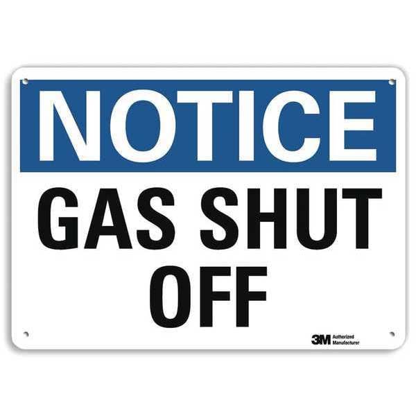 Lyle Notice Sign, 10 in H, 14 in W, Horizontal Rectangle, English, U5-1240-RA_14X10 - U5-1240-RA_14X10